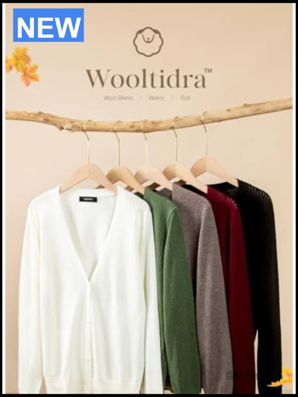 Wool Blend Cardigan Long Sleeve Button Down Knit Top Hollow Out Cozy Loose Fit